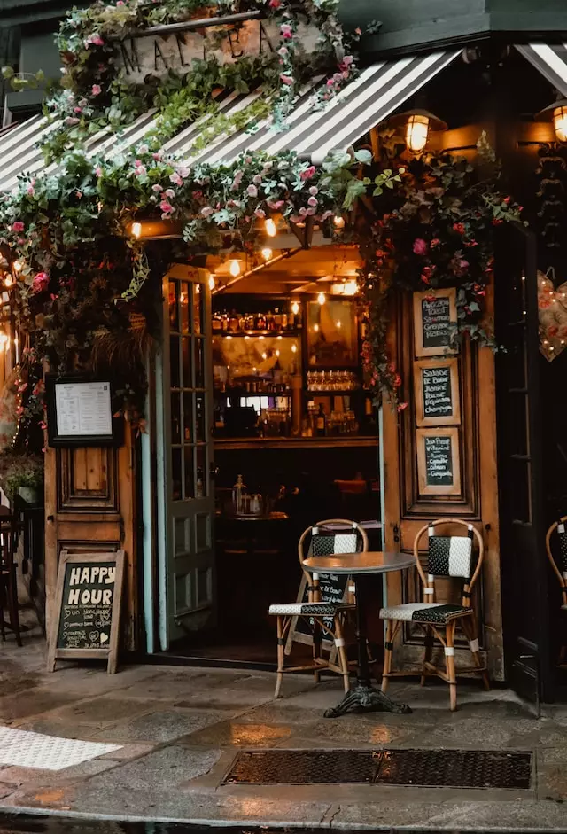 A restaurant in Paris